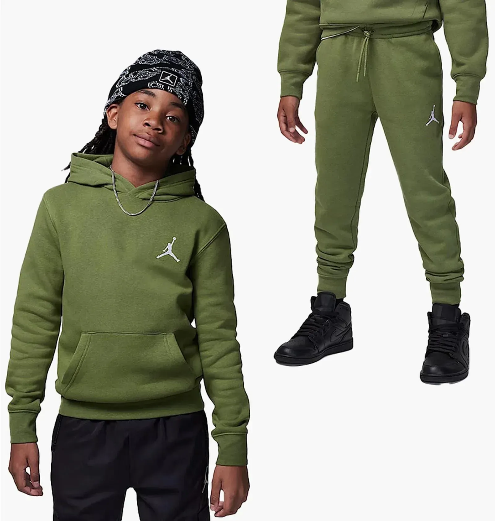 Спортивний костюм дитячий Jordan Jumpman Sustainable Olive (95C551-EF9__95C549-EF9)
