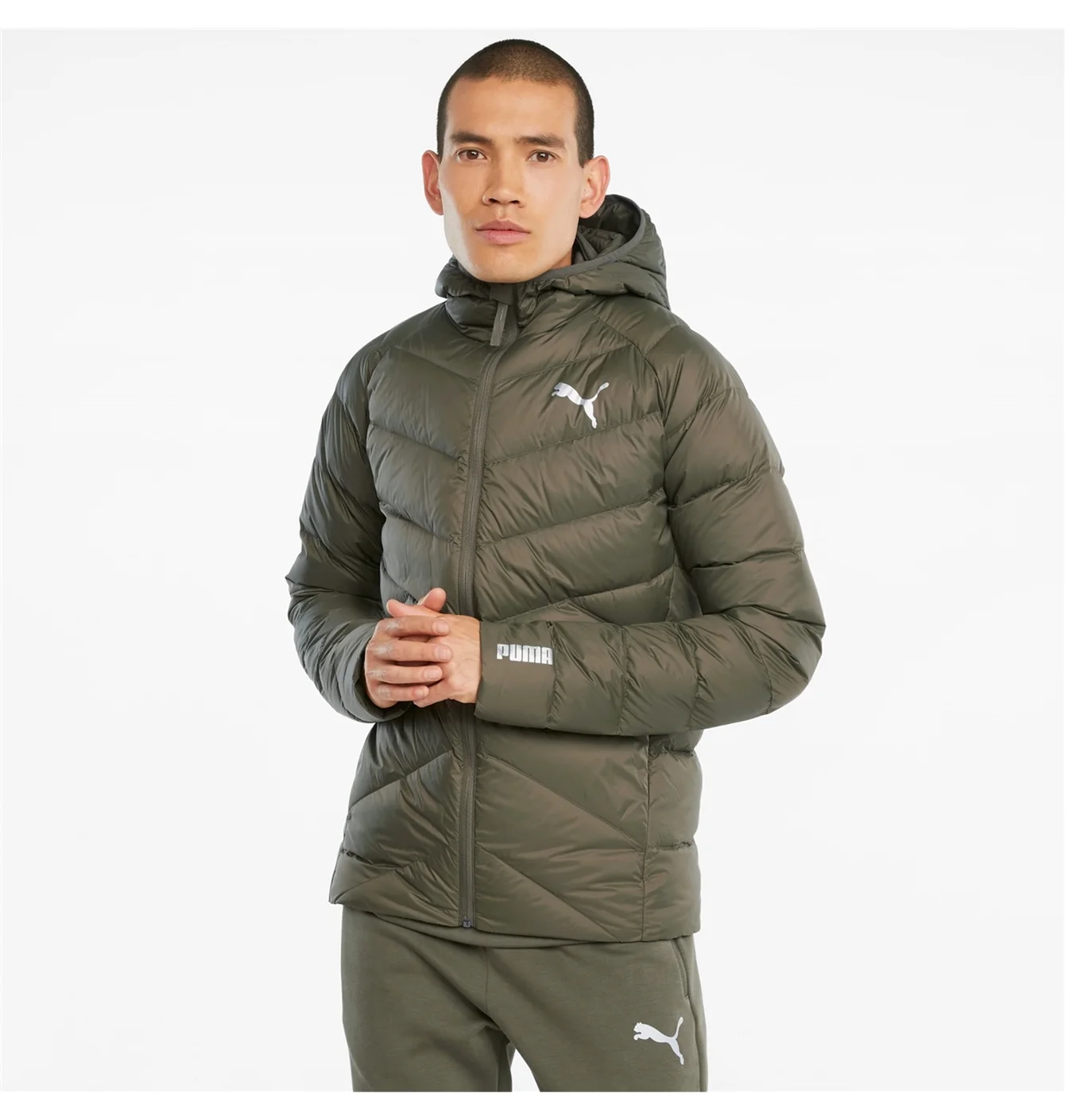 Куртка чоловіча Puma Pwrwarm Packlite Olive 587703-44