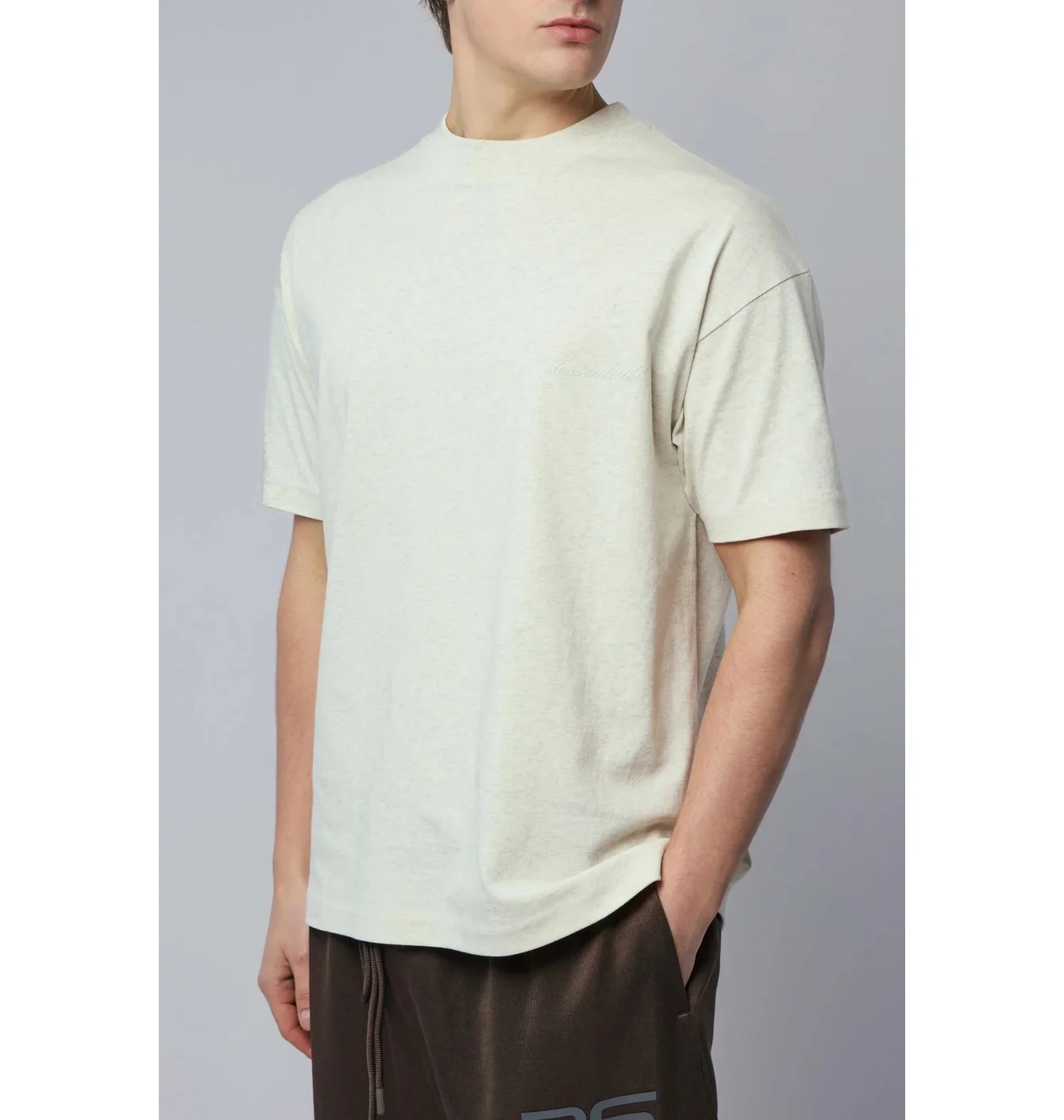 Футболка чоловіча Fear of God Essentials Classic Beige 125HO254192F