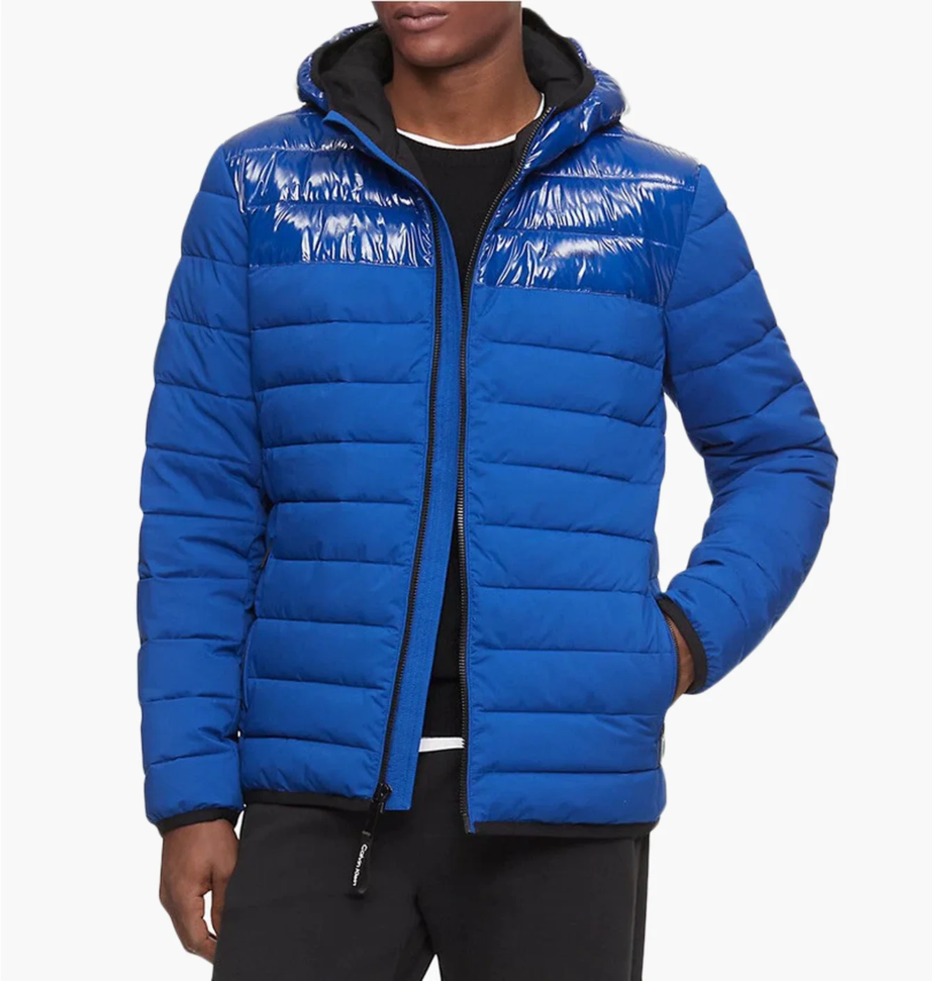 Куртка чоловіча Calvin Klein Packable Lightweight Full Zip Blue CMC55785
