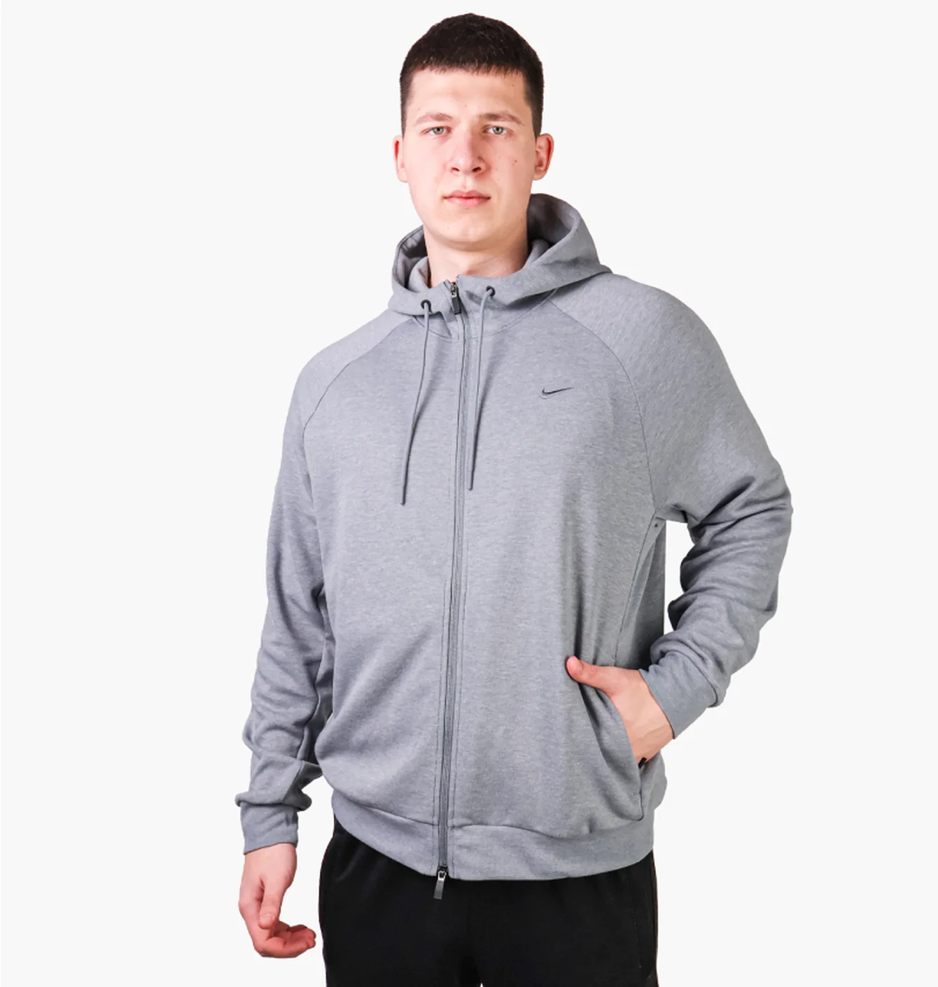 Толстовка чоловіча Nike Dri-Fit Grey FZ0967-065