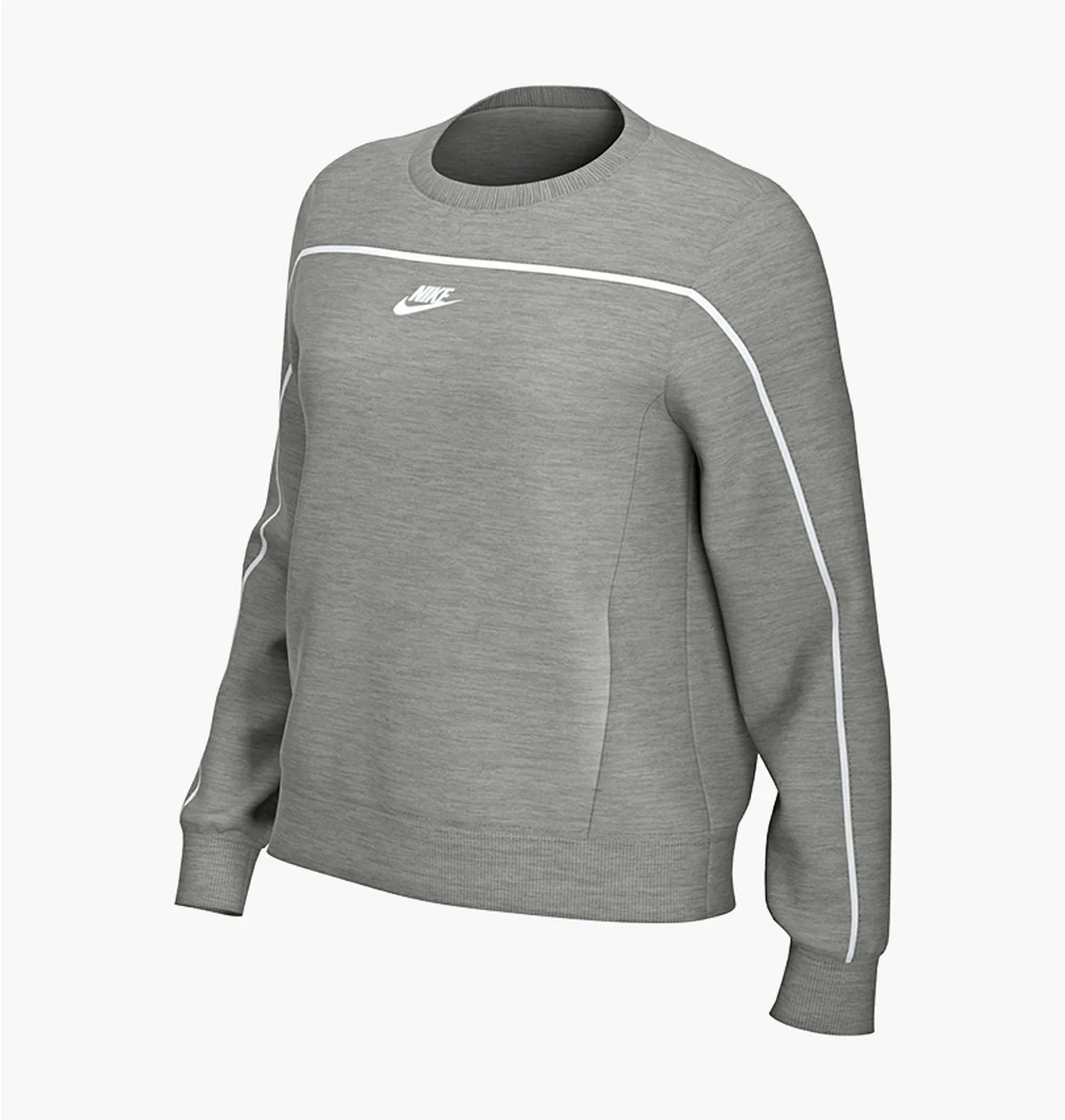 Кофта Nike сіра по середині полоска