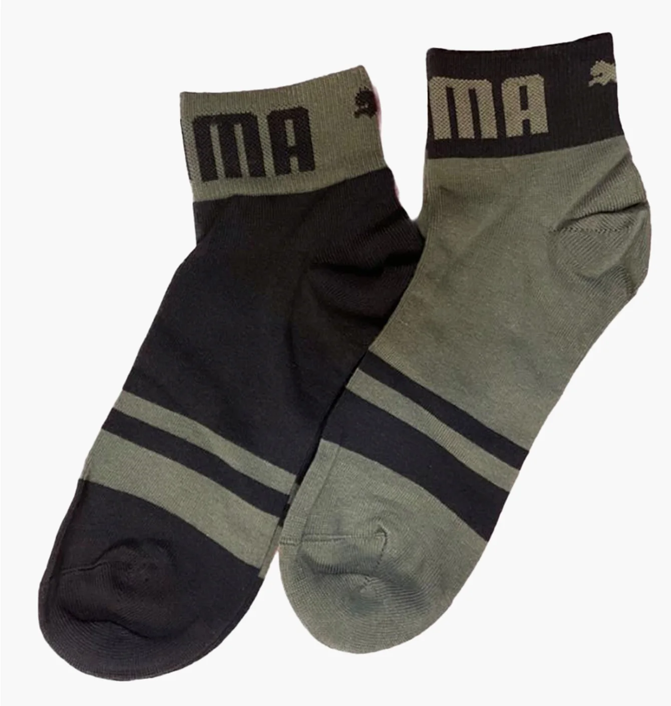 Шкарпетки унісекс Puma Combo Black/Green (2 пари) 935318-02