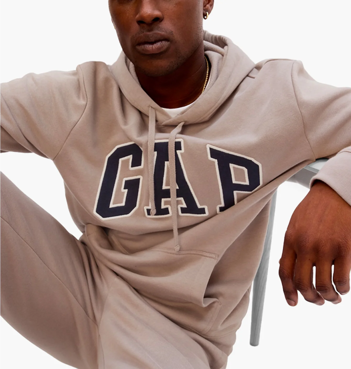 Худі чоловіче Gap Logo Hoodie Brown 546844471