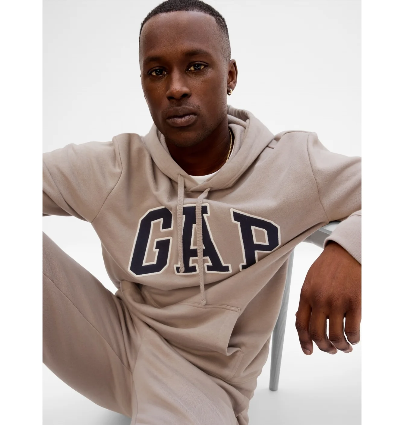 Худі чоловіче Gap Logo Hoodie Brown 546844471