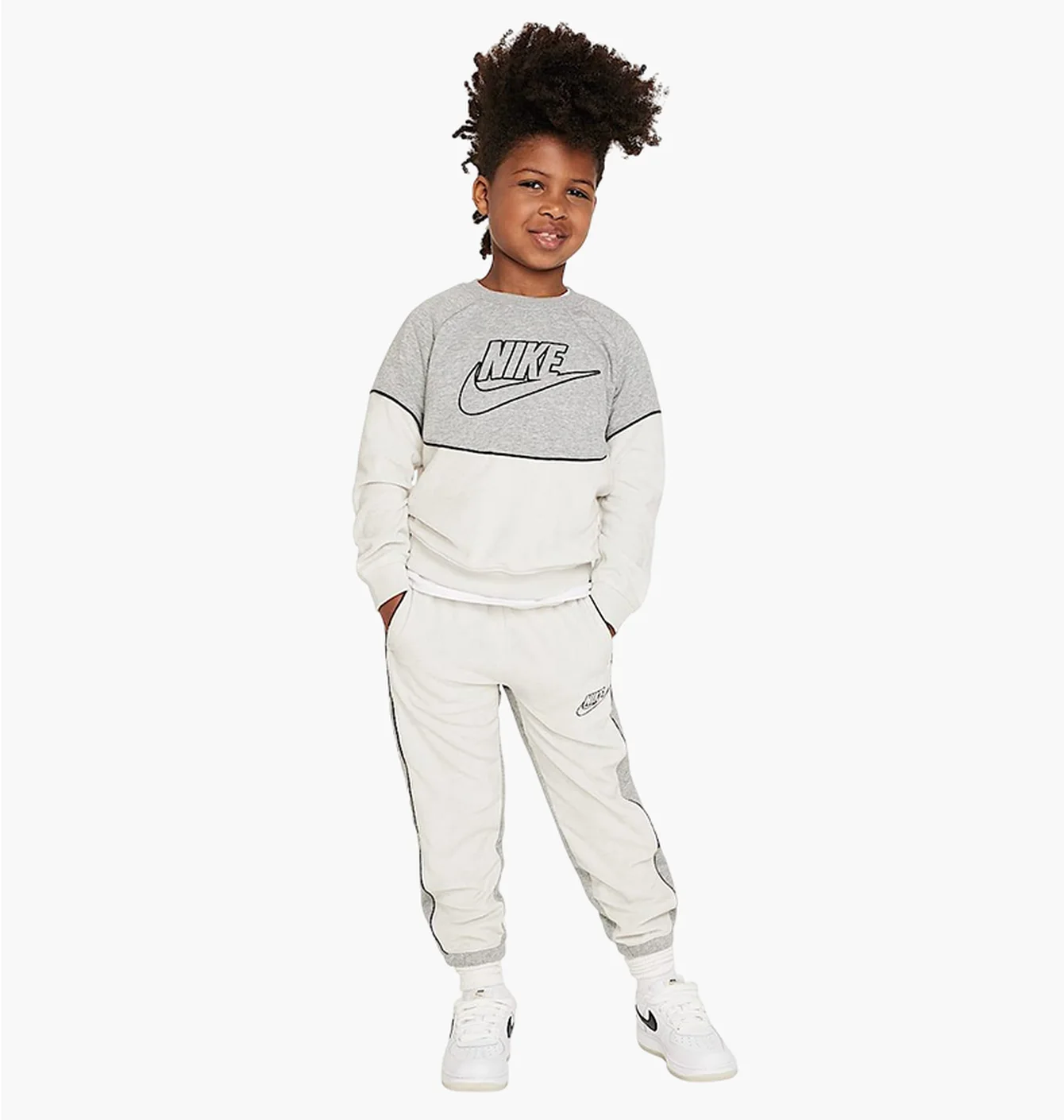 Спортивний костюм дитячий Nike Sportswear Amplify French Terry Grey/White 86L198-042