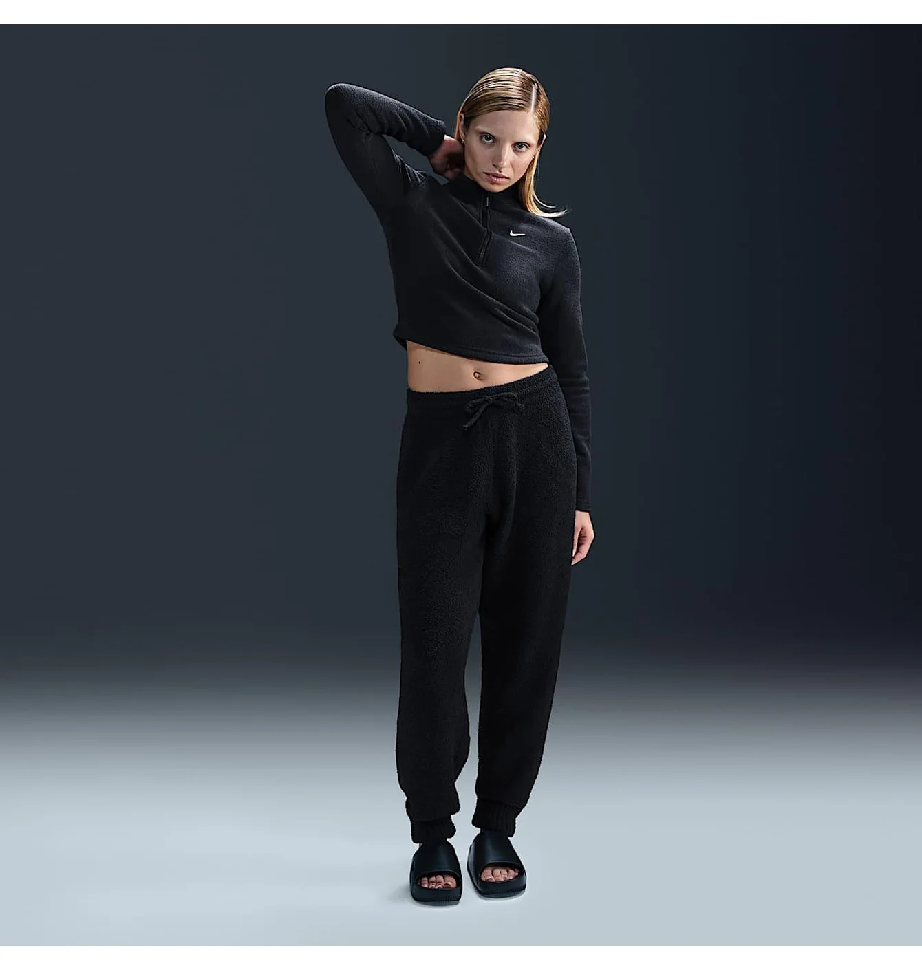 Штани жіночі Nike Sportswear Phoenix Cosy Boucle Black FZ1703-010