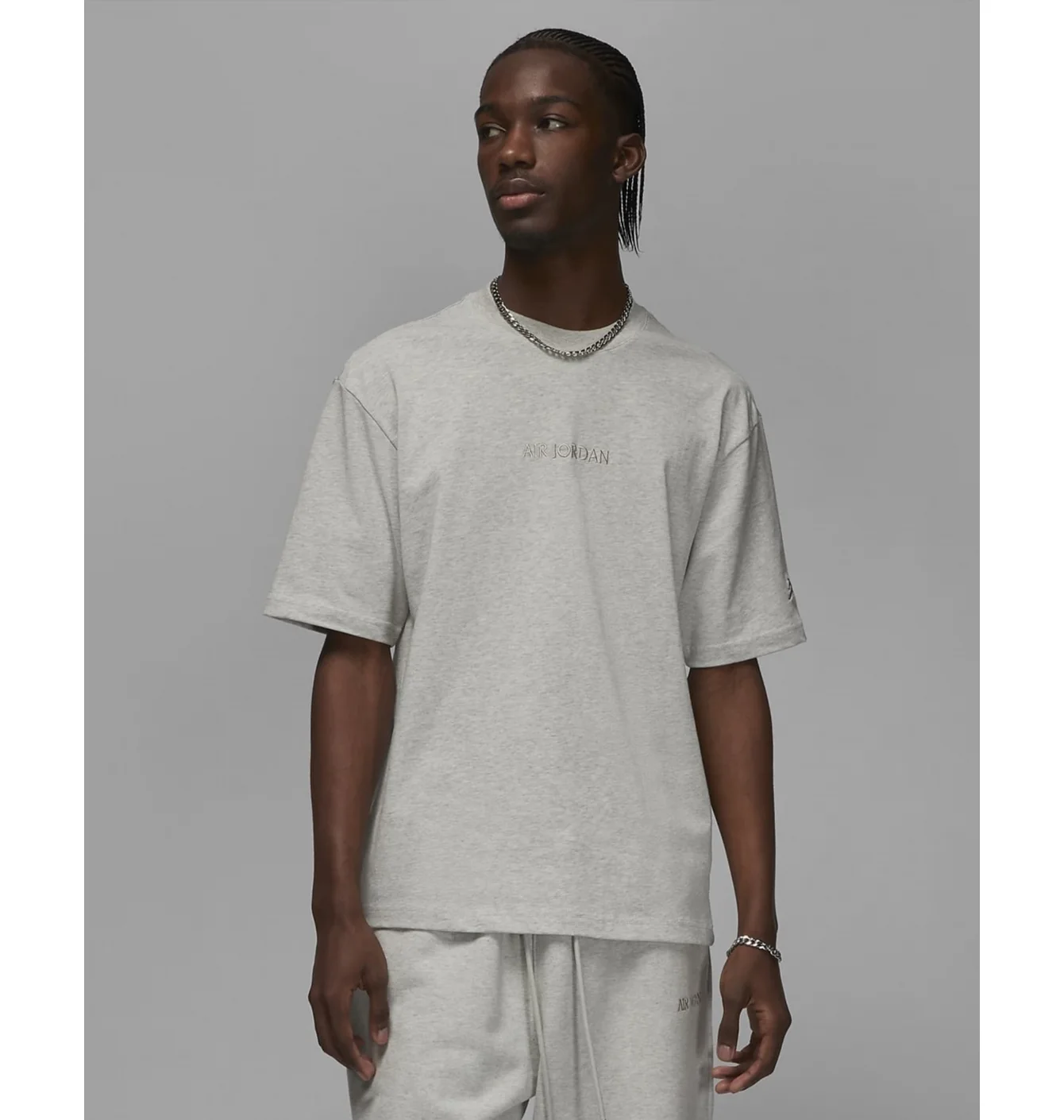 Футболка чоловіча Air Jordan Wordmark Tee Grey FJ1969-050