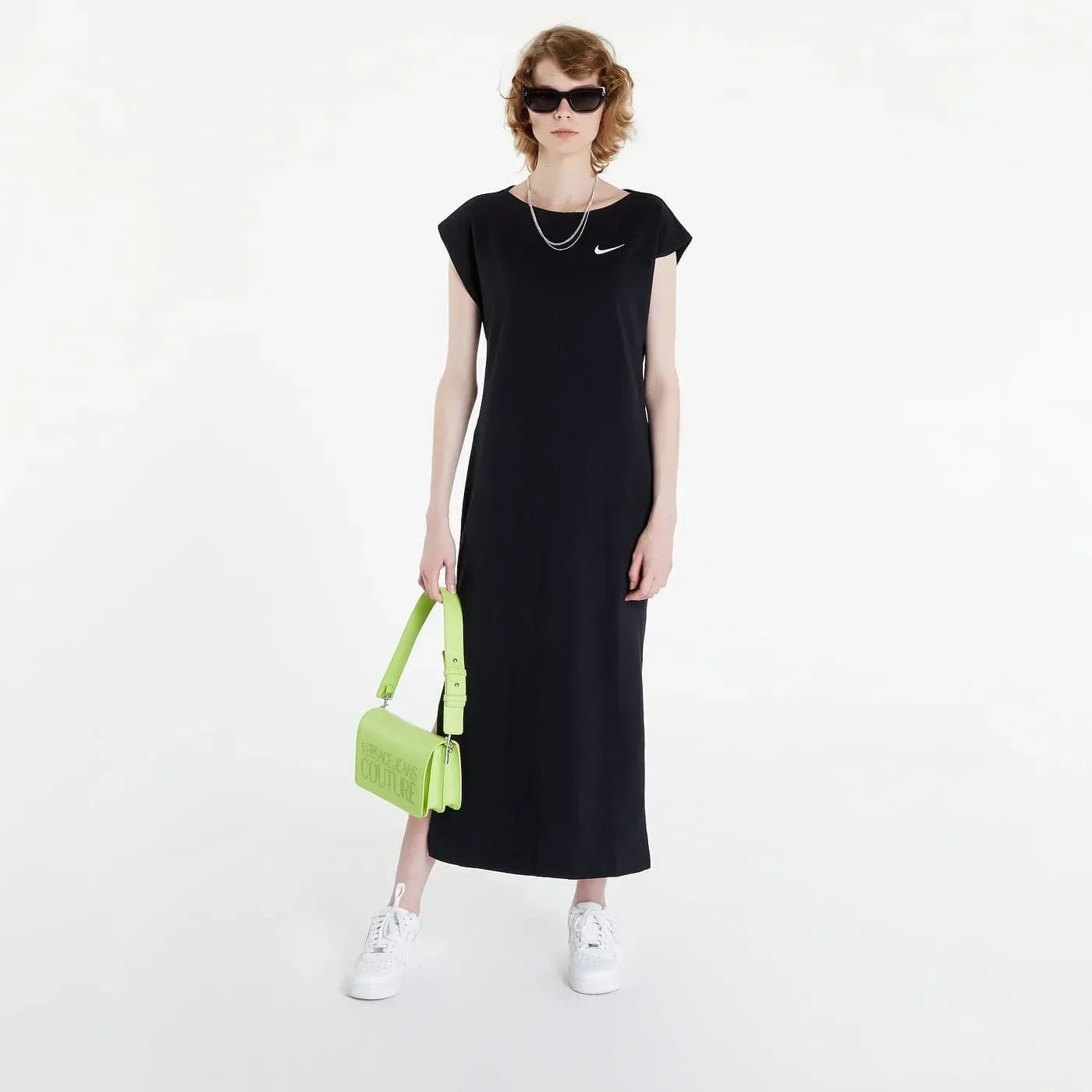 NIKE SHORT-SLEEVE MIDI DRESS
