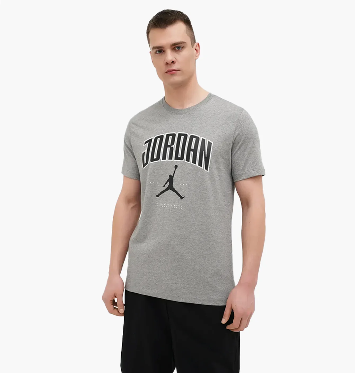 Футболка чоловіча Air Jordan City 88 Ss Crew Grey HQ0009-091