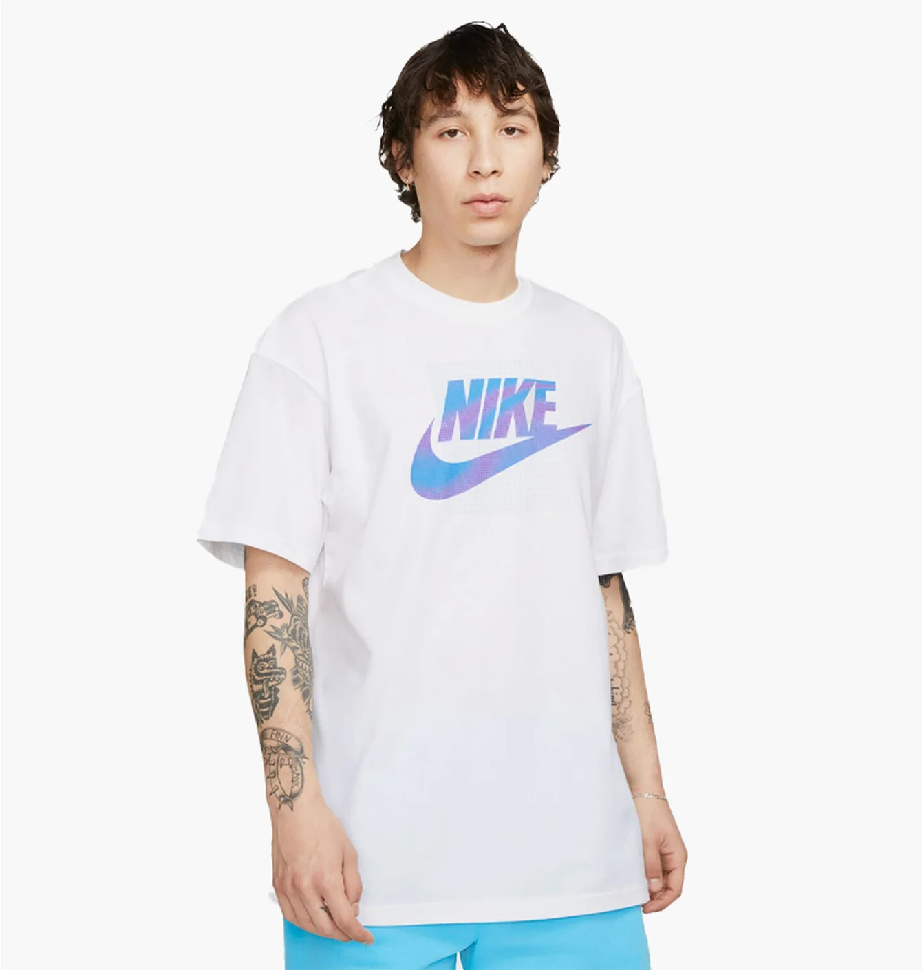 Футболка чоловіча Nike M Nsw Tee M90 12Mo Futura White DZ2997-100