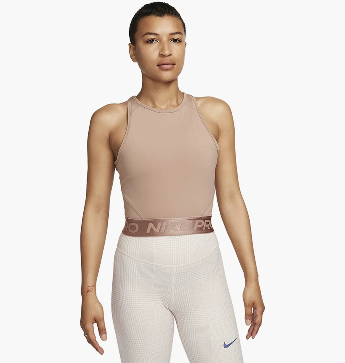 Топ Nike Pro Dri-Fit Crop Top Brown