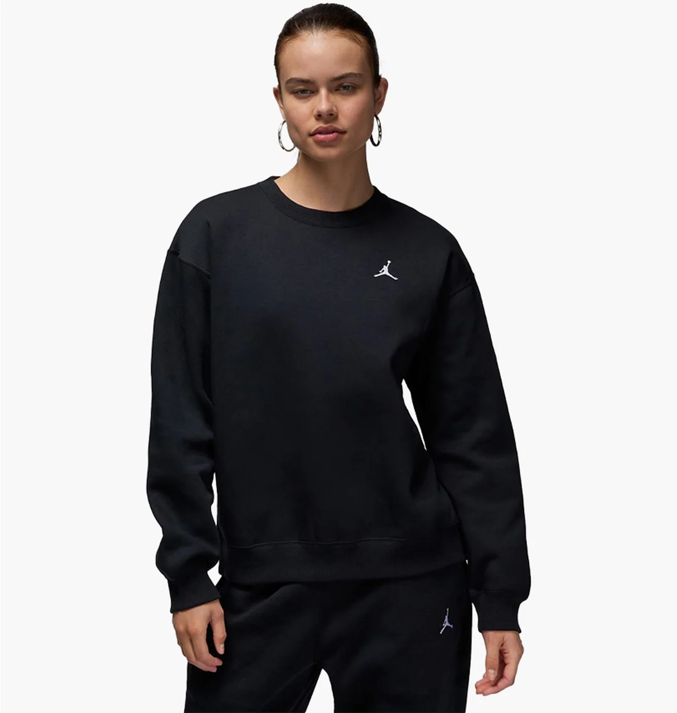 Світшот жіночий Air Jordan Brkln Flc Crew Black FV7074-010