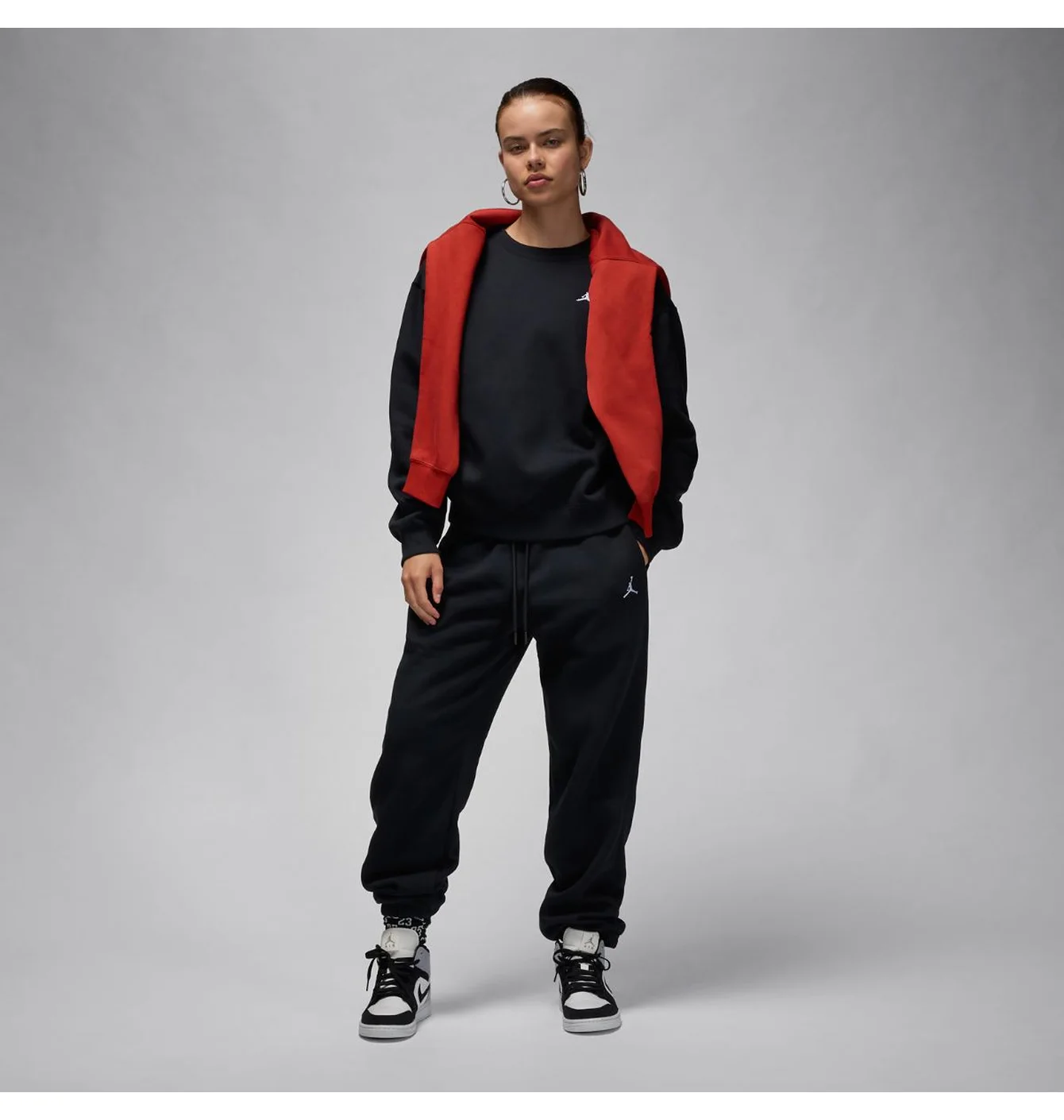 Світшот жіночий Air Jordan Brkln Flc Crew Black FV7074-010