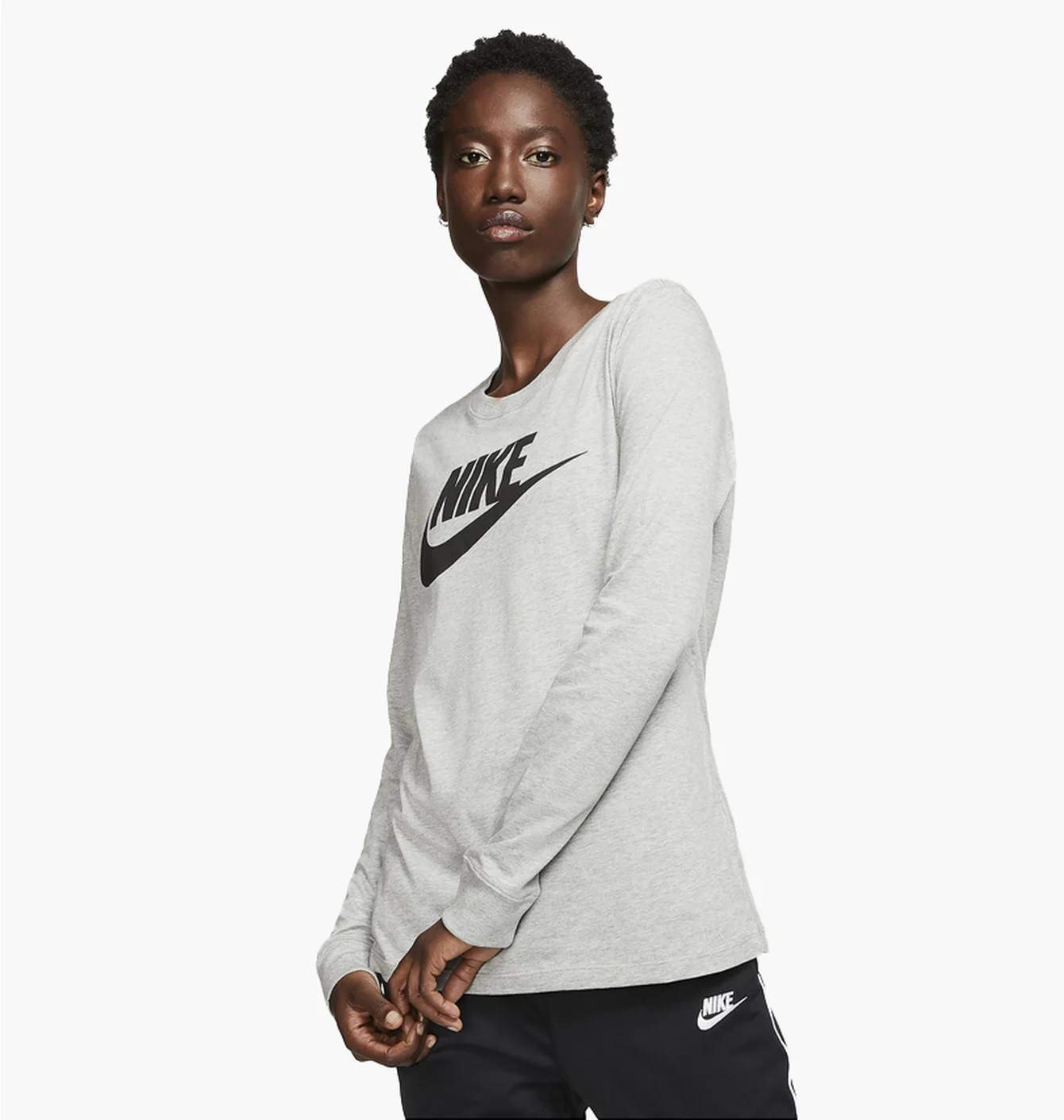 Лонгслів жіночий Nike Womens Long-Sleeve T-Shirt Grey Bv6171-063