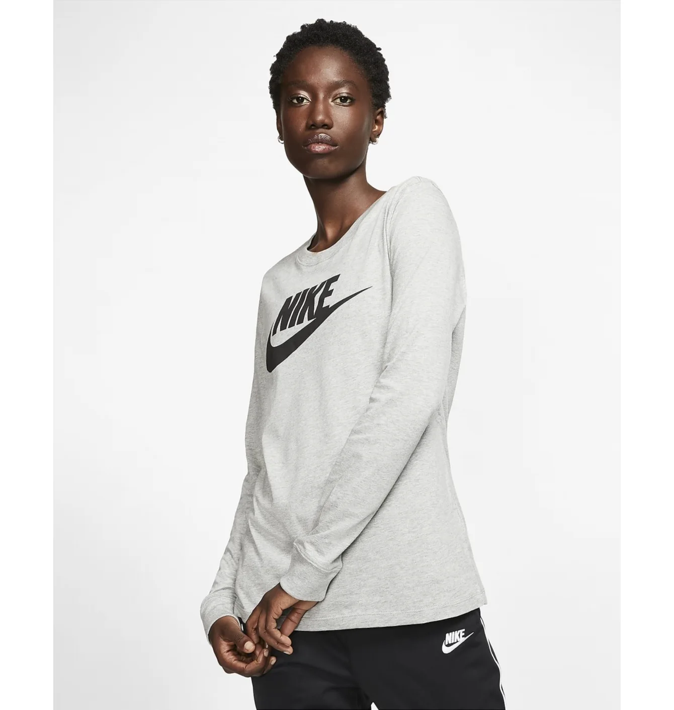 Лонгслів жіночий Nike Womens Long-Sleeve T-Shirt Grey Bv6171-063