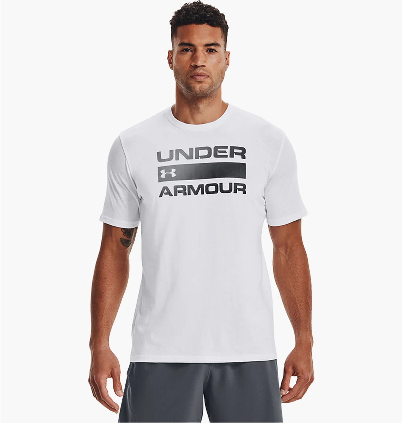 Футболка чоловіча Under Armour Team Issue Wordmark Ss White 1329582-100