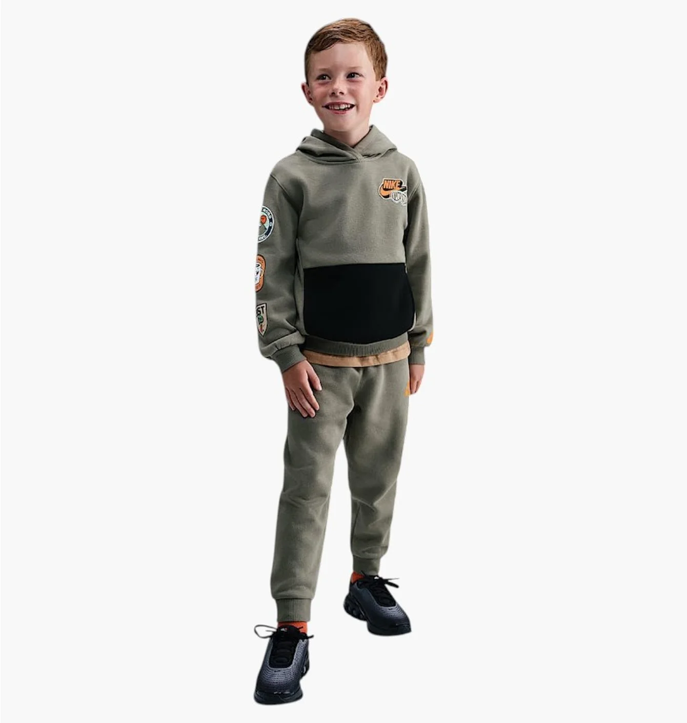 Спортивний костюм дитячий Nike Fleece Pullover Set Olive 86N496-E1S
