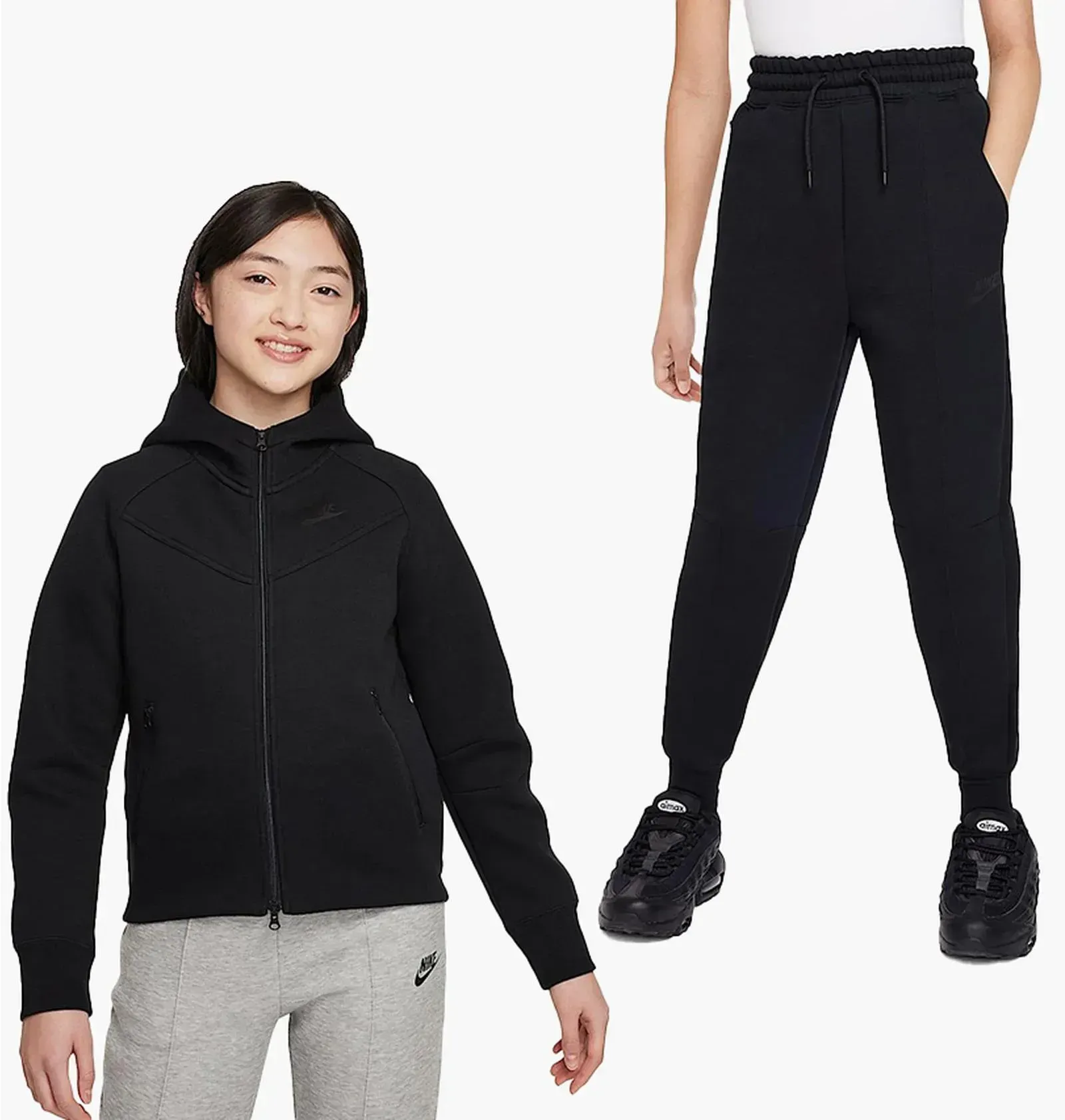 Спортивний костюм дитячий Nike Nsw Tech Fleece Black (FD2979-010__FD2975-010)