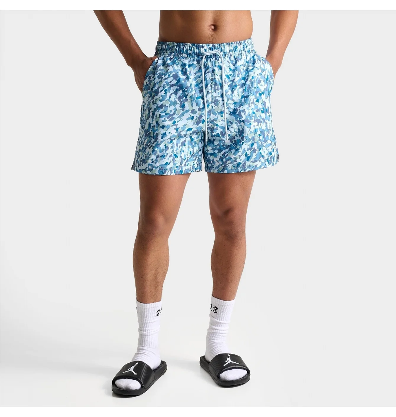 Шорти чоловічі Air Jordan Essentials Allover Print Poolside Shorts Light Blue FN4635-423