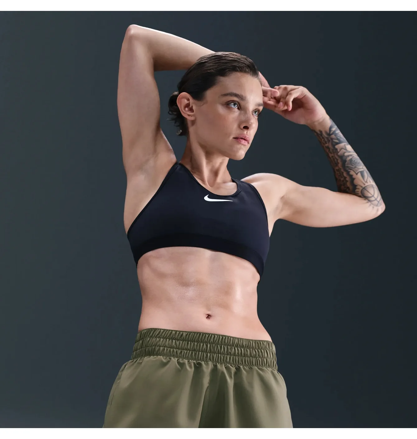 Шорти жіночі Nike Dri-Fit One Olive DX6010-222