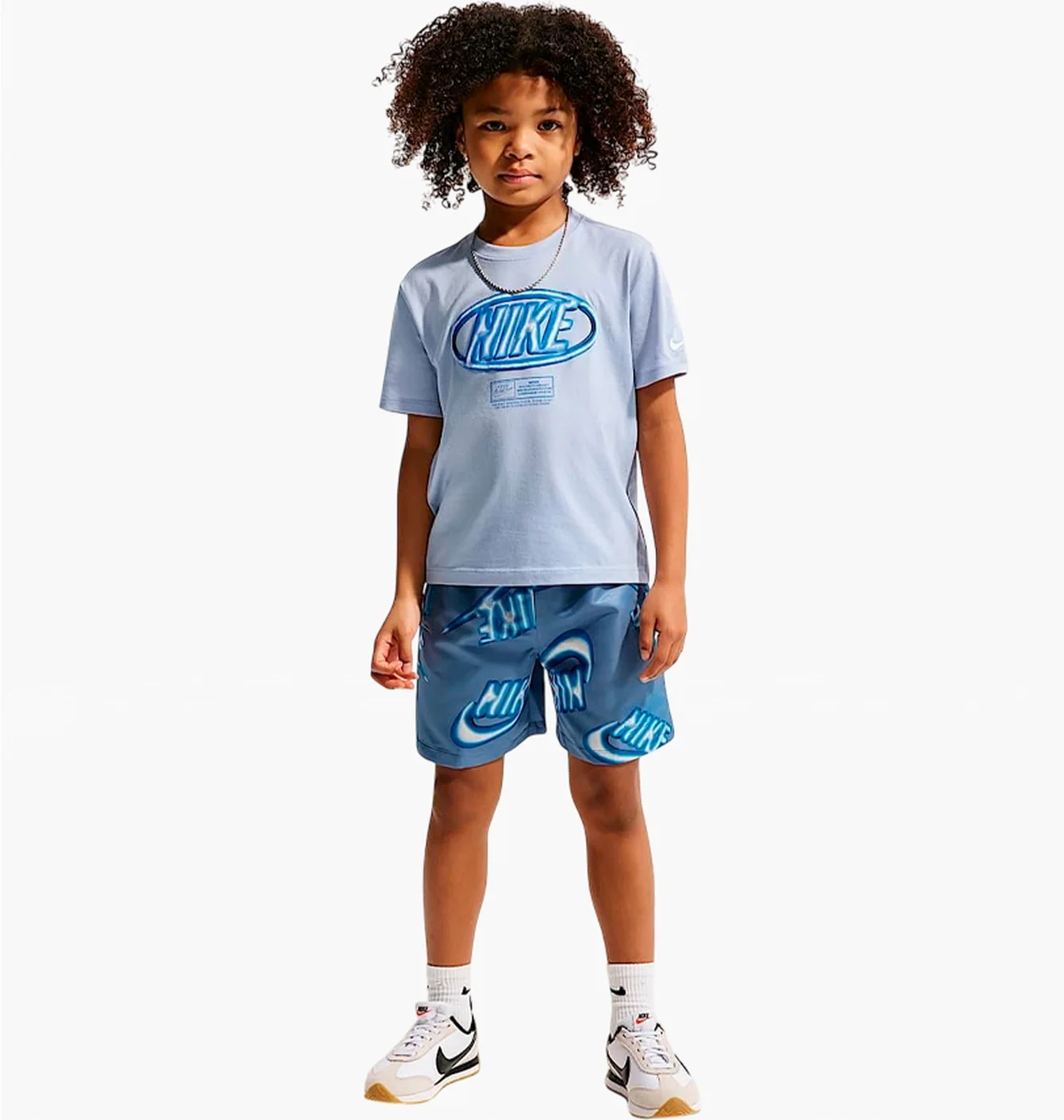 Набір: футболка, шорти Nike Club Blue/Light Blue 86N878-U1T
