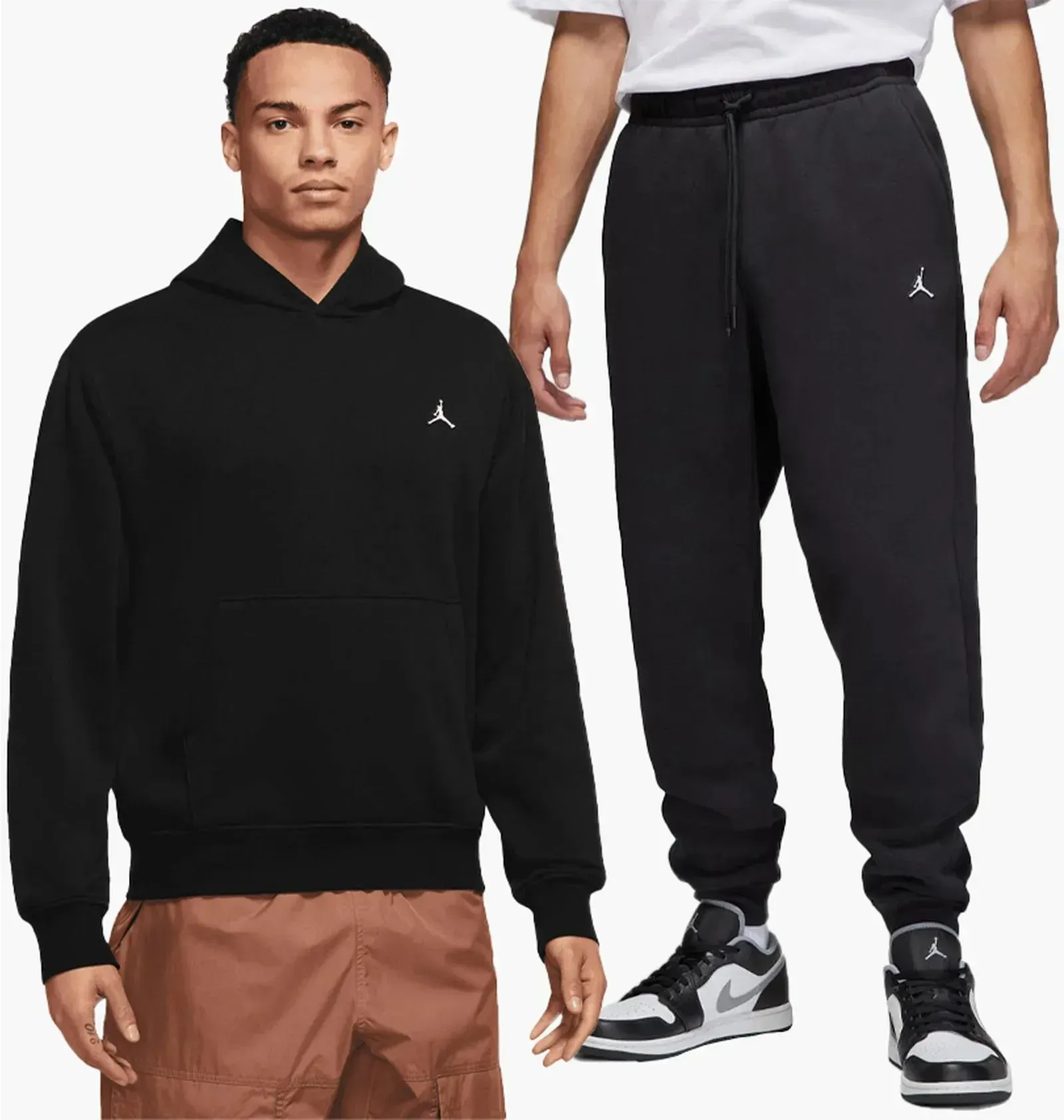 Спортивний костюм чоловічий Jordan Essential Fleece Black (DQ7466-010__DQ7340-010)