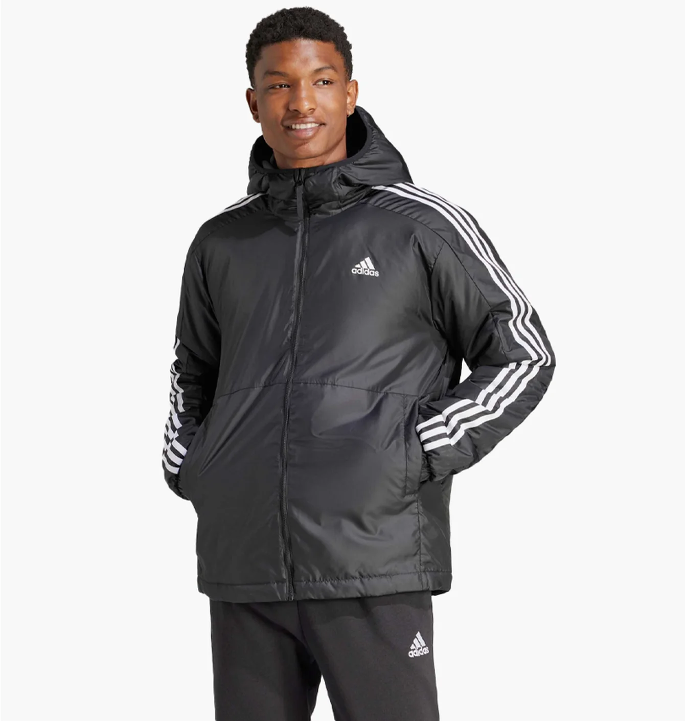 Куртка чоловіча Adidas Ess 3-Stripes Black IN7194
