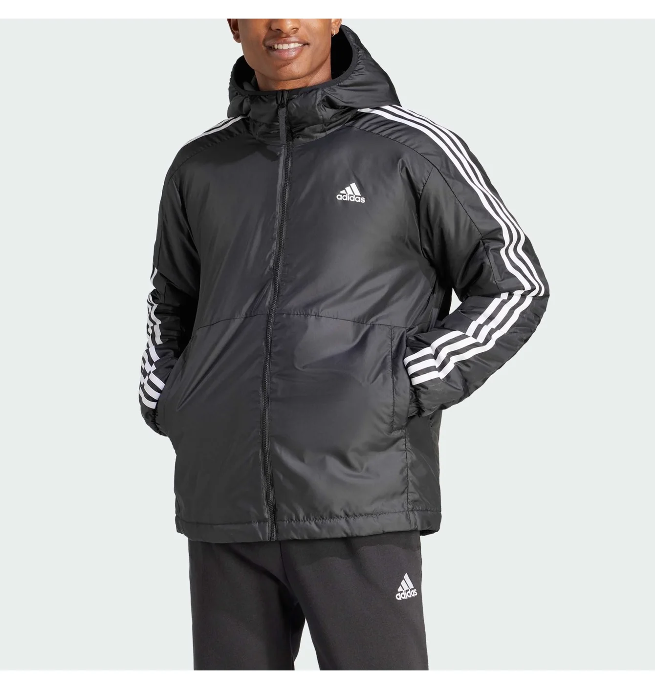 Куртка чоловіча Adidas Ess 3-Stripes Black IN7194