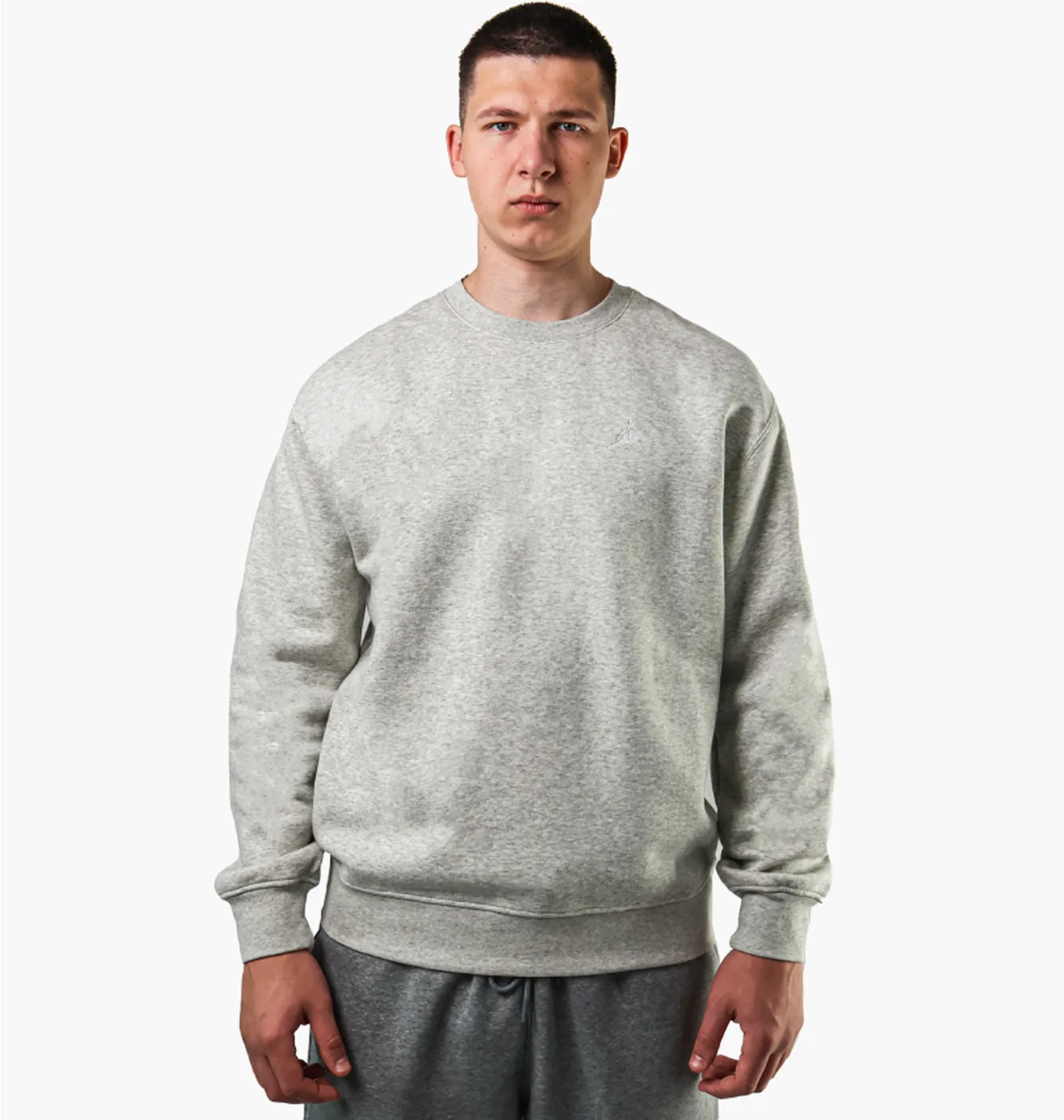 Світшот чоловічий Air Jordan Brooklyn Fleece Sweatshirt Gray Grey FV7293-050