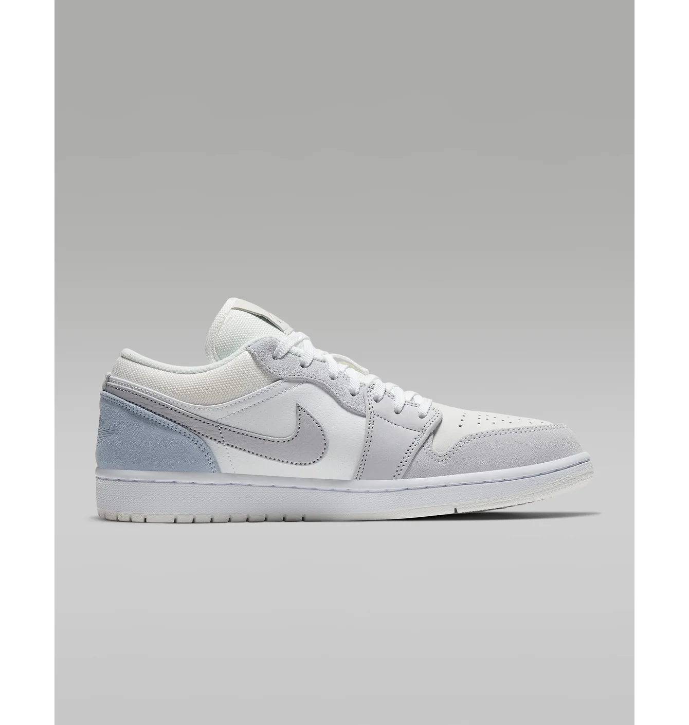 Кросівки чоловічі Air Jordan 1 Low White/Grey CV3043-100