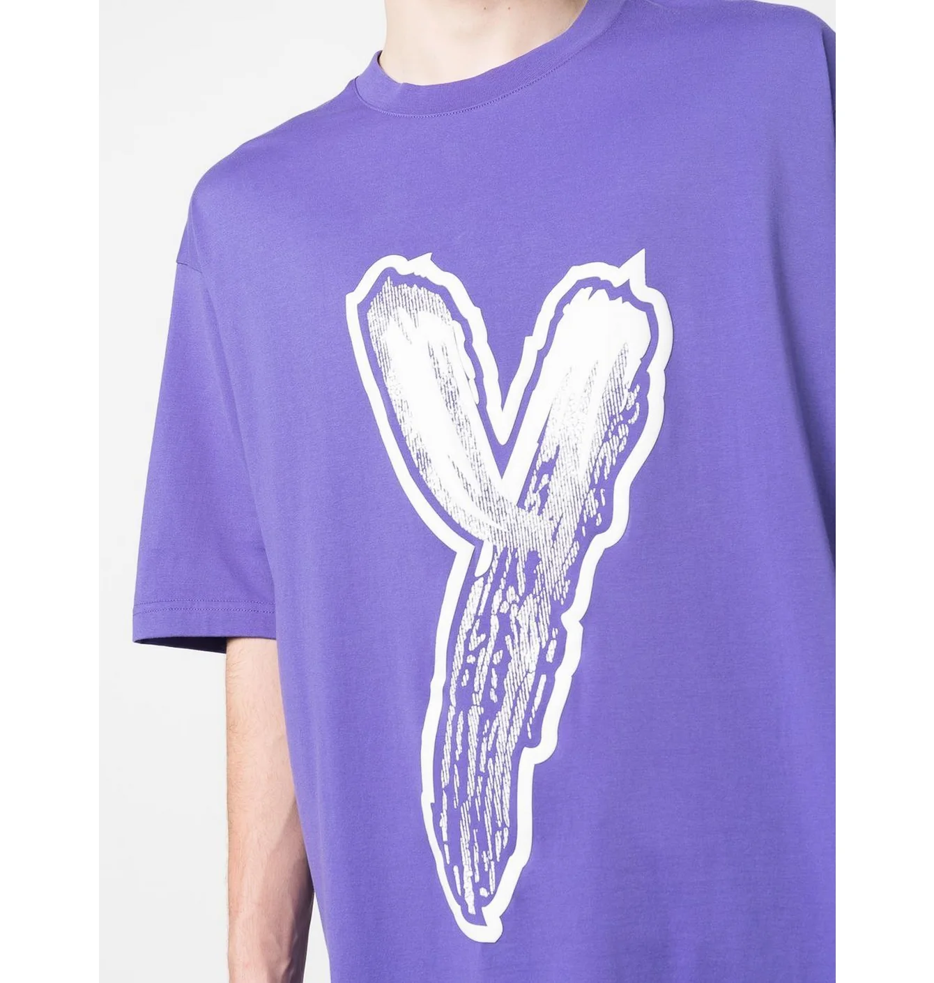 Футболка adidas Y-3 LOGO GFX TEE Oversized Purple