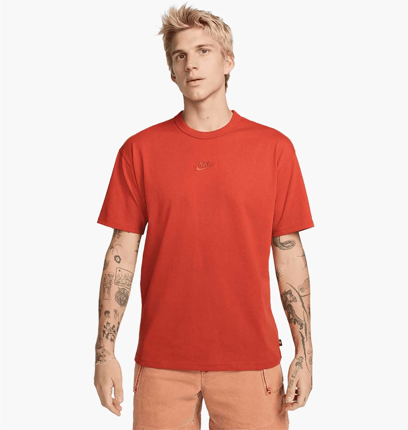 Футболка чоловіча Nike Sportswear Premium Essentials Red DO7392-626
