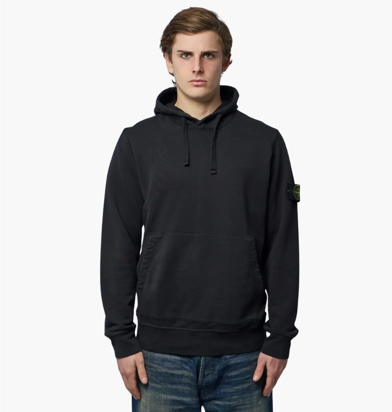Худі чоловіче Stone Island Regular-Fit Black L1S156100062-S0051-V0029
