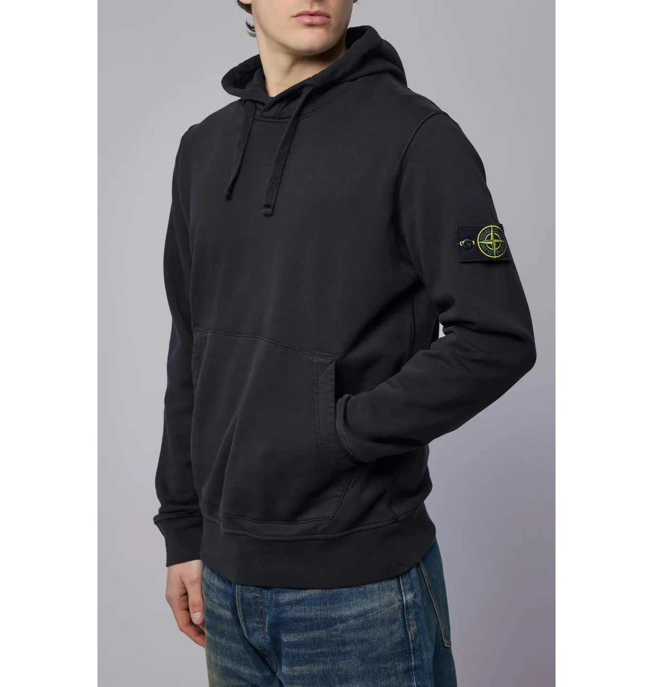 Худі чоловіче Stone Island Regular-Fit Black L1S156100062-S0051-V0029