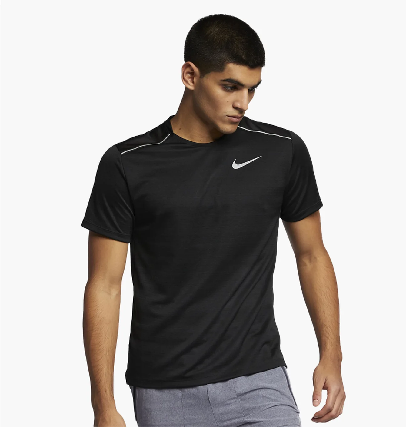 Футболка чоловіча Nike Dri-Fit Miler Black AJ7565-010