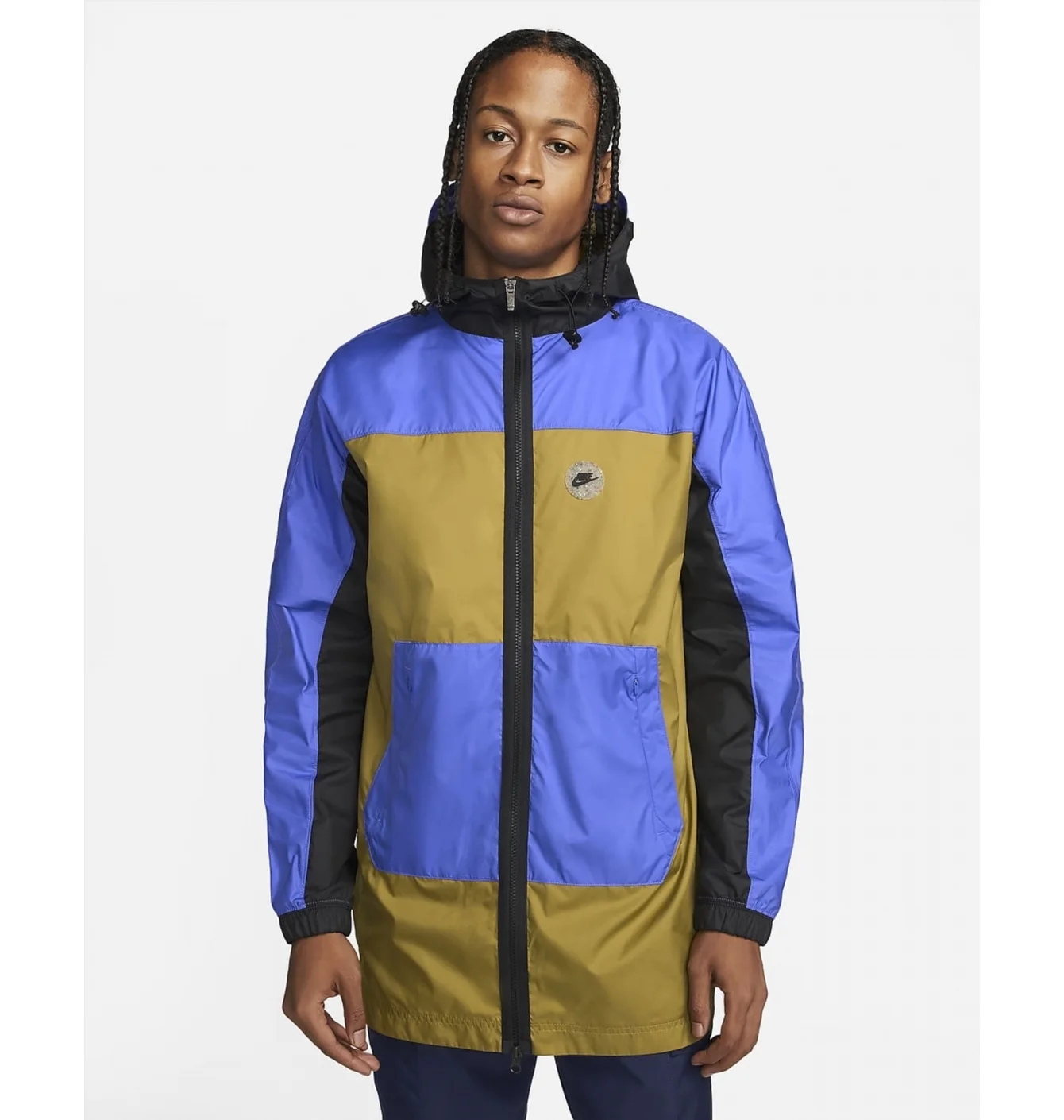 Куртка чоловіча Nike Sportswear Spu Woven Jacket Blue/Yellow Fb2192-382