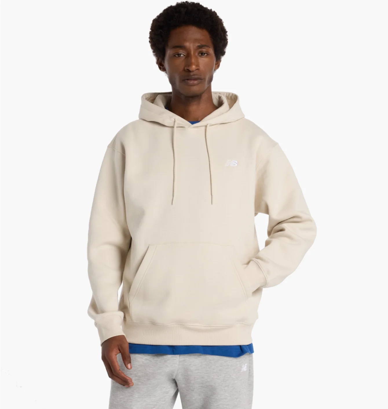 Худі чоловіче New Balance Sport Essentials Fleece Beige MT41511TWF