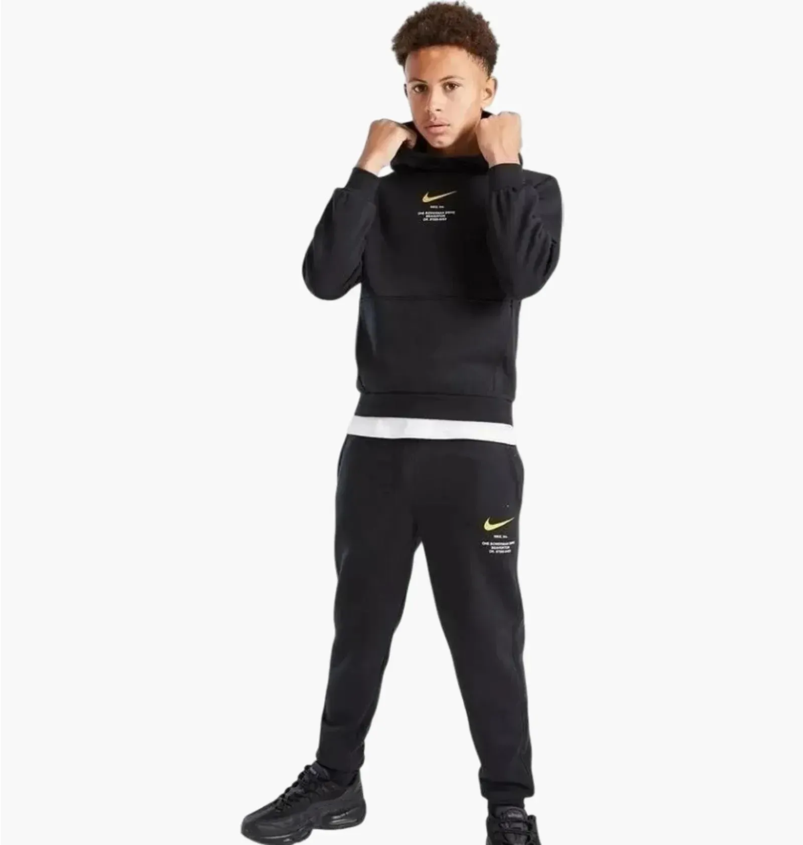 Спортивний костюм дитячий Nike Sportswear Club Fleece Black (IH4313-010__IH5199-010)