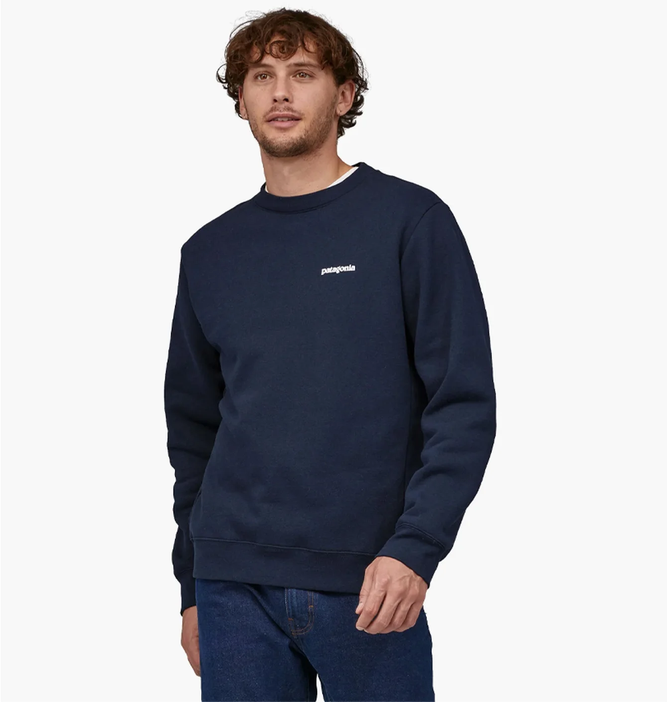 Patagonia P-6 Logo Uprisal Crew Sweatshirt New navy