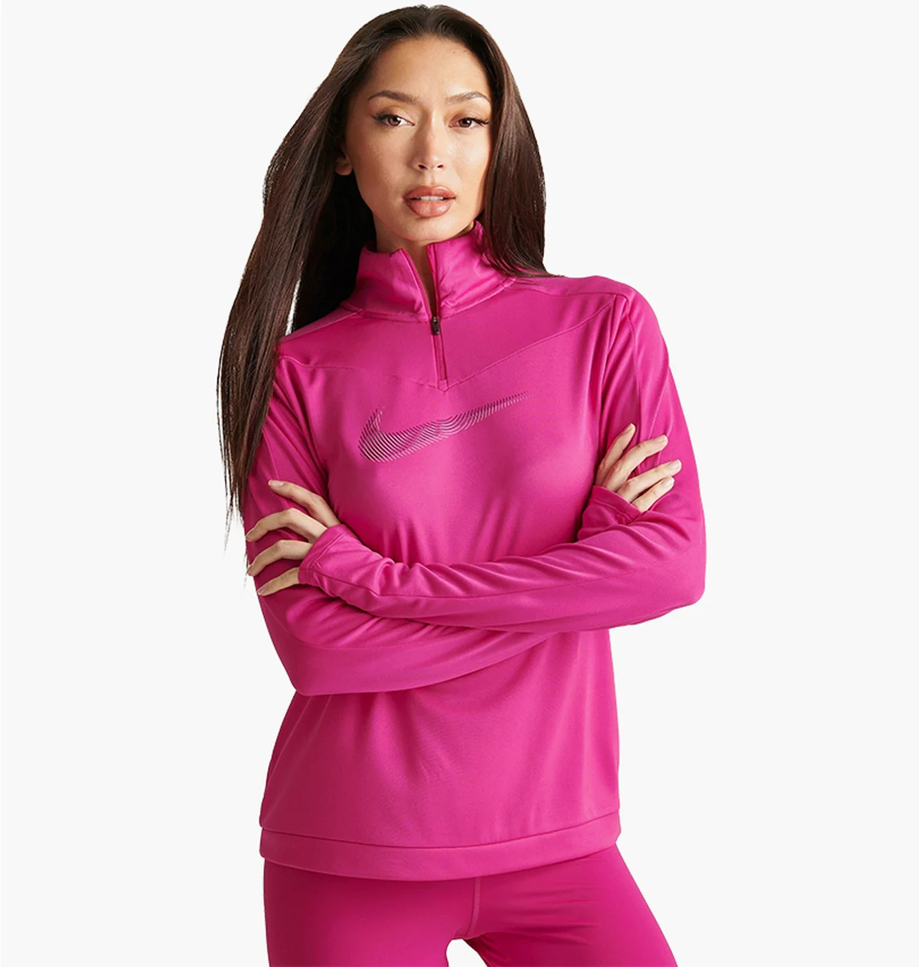 NIKE DRI FIT SWOOSH 1/4 ZIP