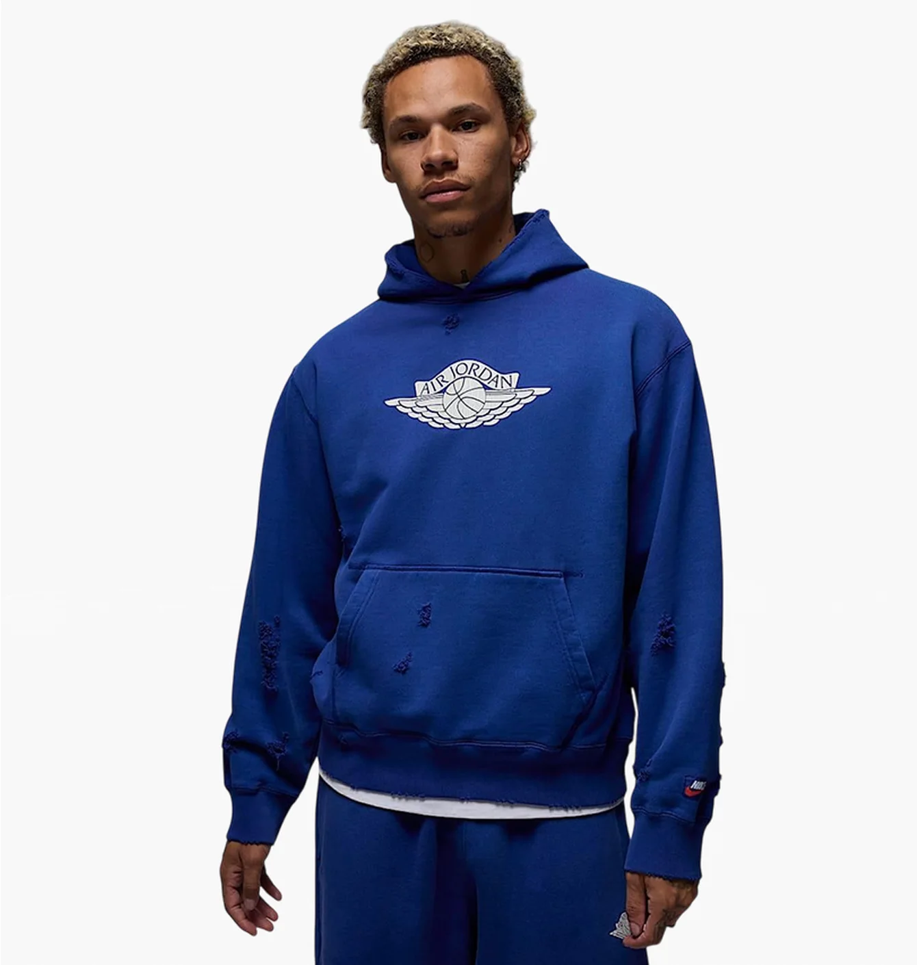 Худі чоловіче Air Jordan Rare Air Fleece Pullover Hoodie Blue/White IB3003-485