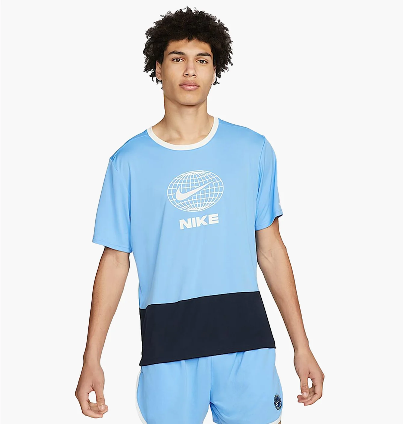 Футболка чоловіча Nike Dri-Fit Heritage Light Blue DM4797-412