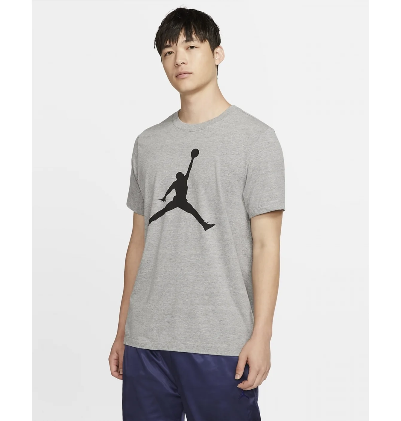 Футболка чоловіча Nike M J Jumpman Ss Crew Grey CJ0921-091