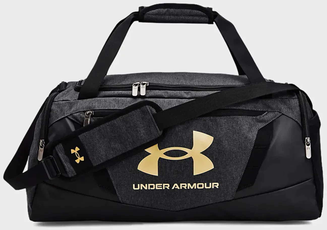 Under Armour Undeniable 5.0 Duffel Black Medium Heather/Black/Metallic Gold