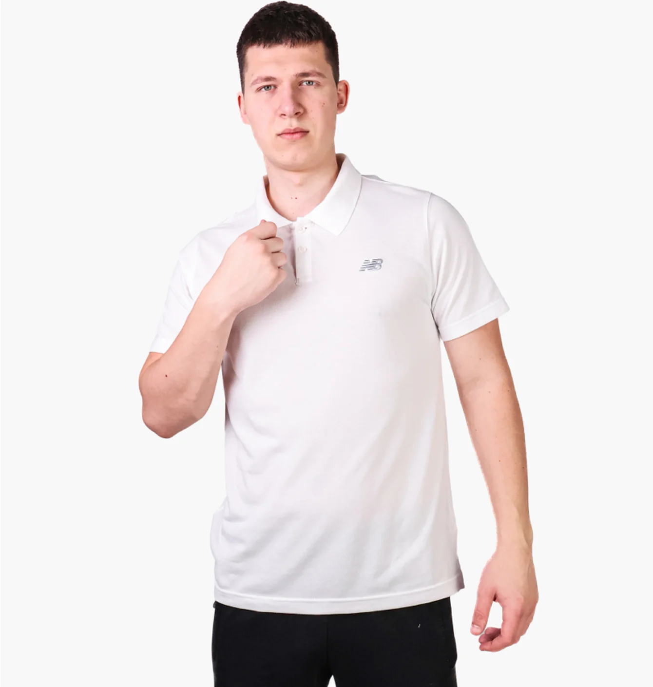 Поло чоловіче New Balance Cotton Pique White MT51519WT