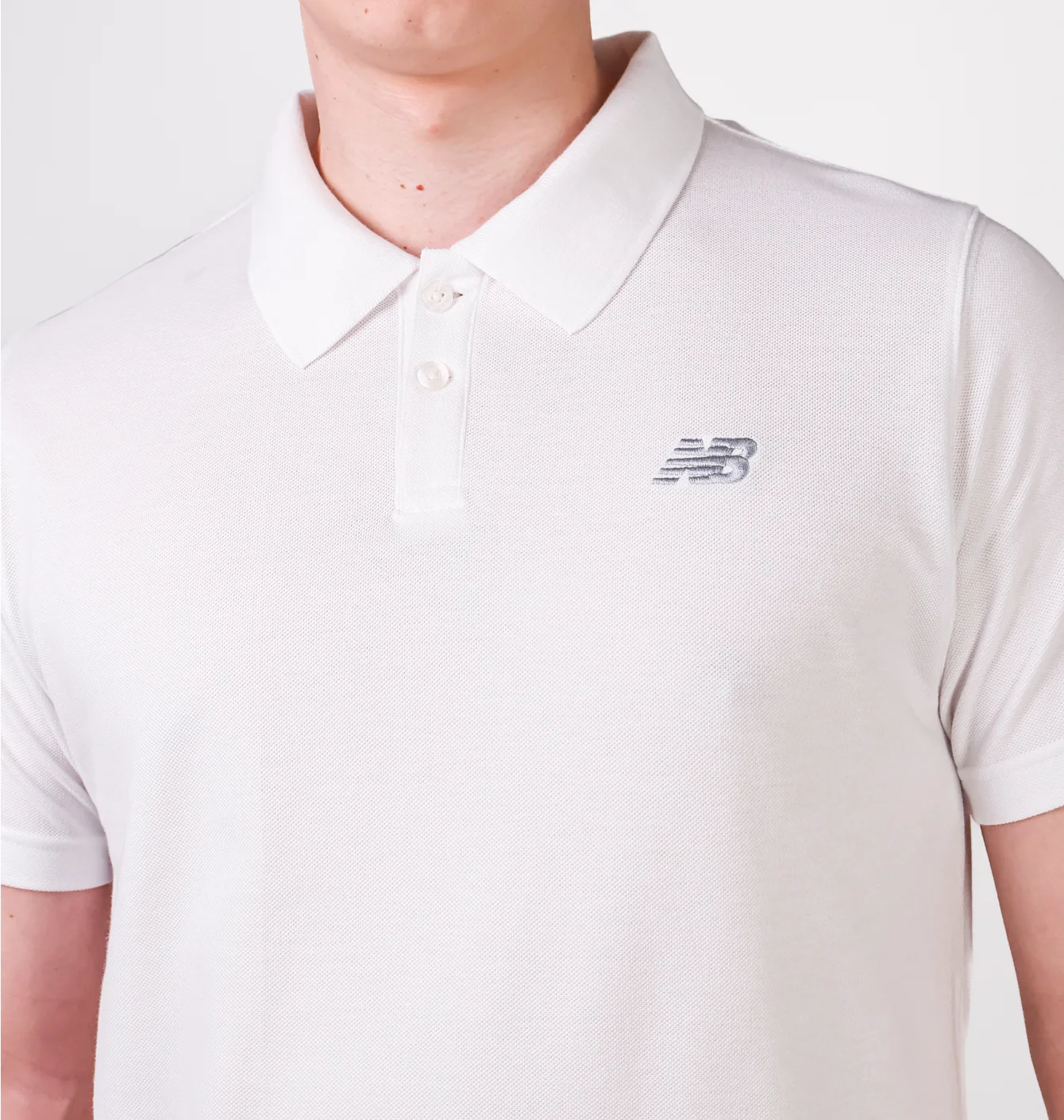 Поло чоловіче New Balance Cotton Pique White MT51519WT