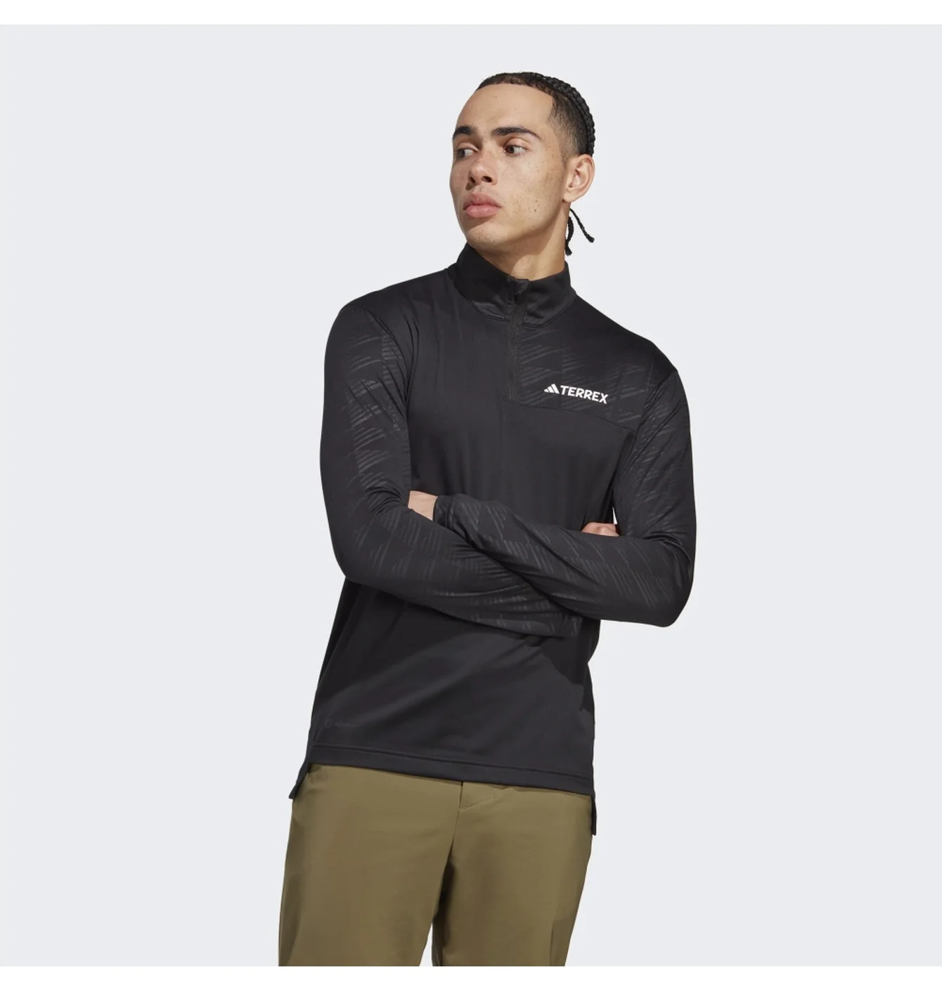 Лонгслів чоловічий Adidas Terrex Multi Half-Zip Long Sleeve Tee Black Ht9501