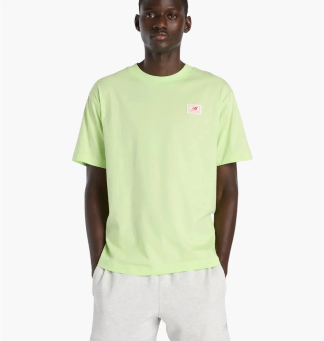 Футболка чоловіча New Balance Label Green MT53928AFG