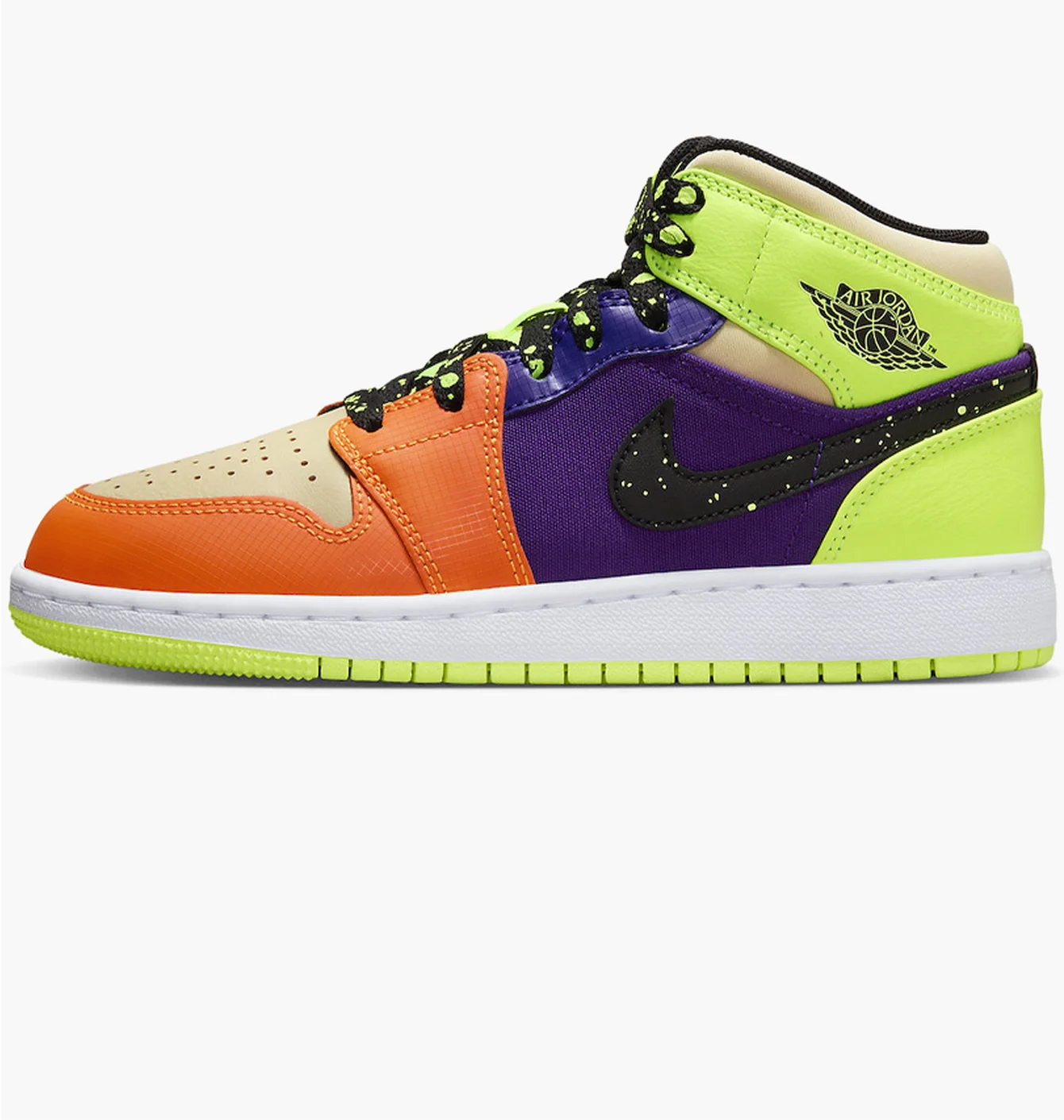 Кросівки Nike Air Jordan 1 Mid Volt/Vivid Orange Multicolour